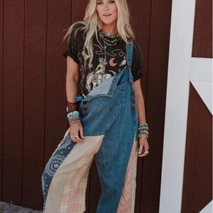 🪺High Hopes Slouchy Denim Overalls